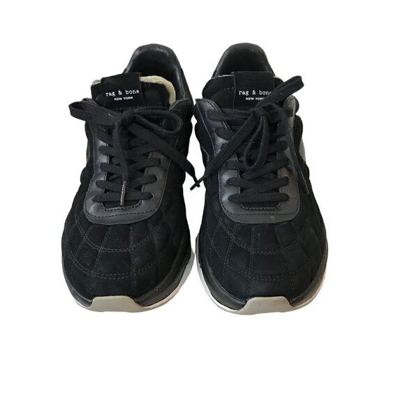 rag & bone Black RB Legacy Sneakers In Black Size 40 (US 9.5) - Picture 1 of 9